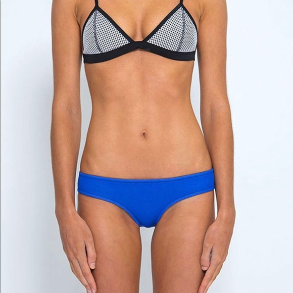Triangl Neoprene Blue and Mesh Bikini - Picture 2 of 5